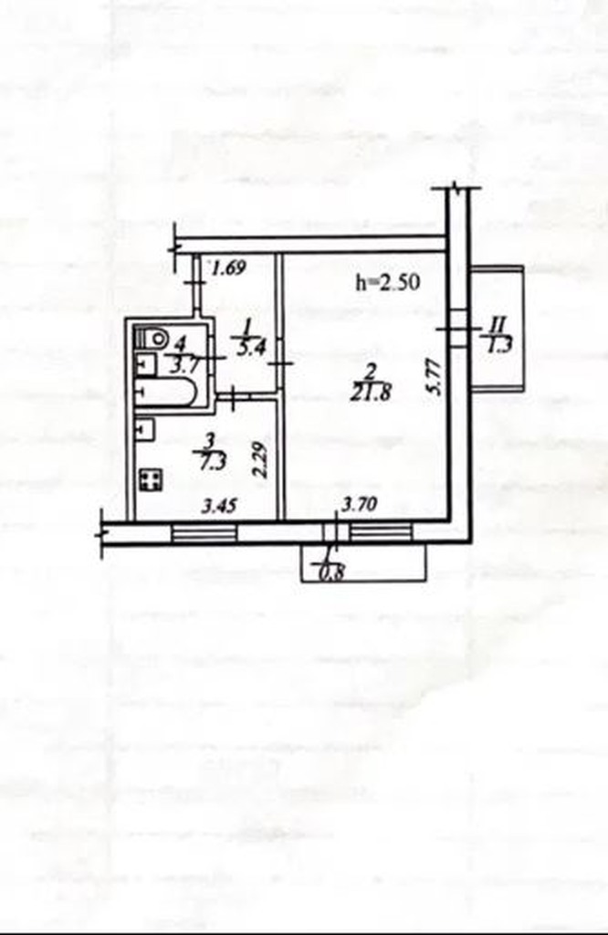 Оренда 1-кімнатної квартири 40 м², Киргизька вул.