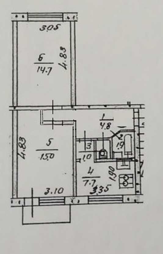 Продажа 2-комнатной квартиры 46 м², Братиславская ул., 10