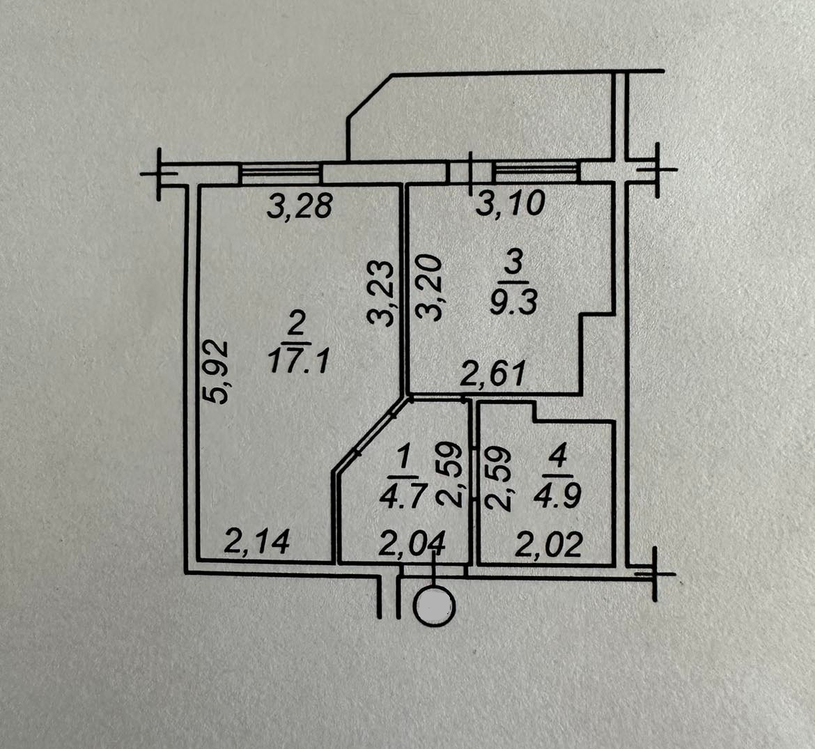 Продажа 1-комнатной квартиры 40 м², Шота Руставели ул., 9