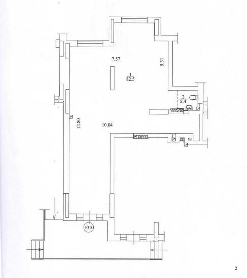Оренда офісу 85 м², Лесі Українки вул., 3