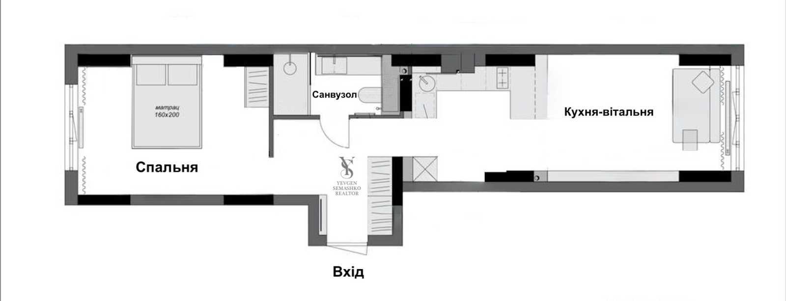 Аренда 1-комнатной квартиры 50 м², Михаила Максимовича ул., 32-б