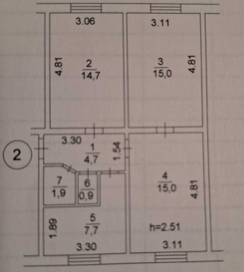 Продажа 3-комнатной квартиры 59.9 м², Пражская ул., 20