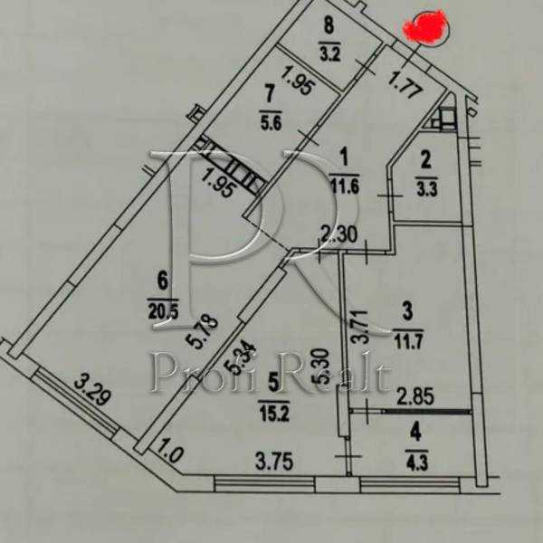 Продажа 2-комнатной квартиры 76 м², Днепровское шоссе, 15К