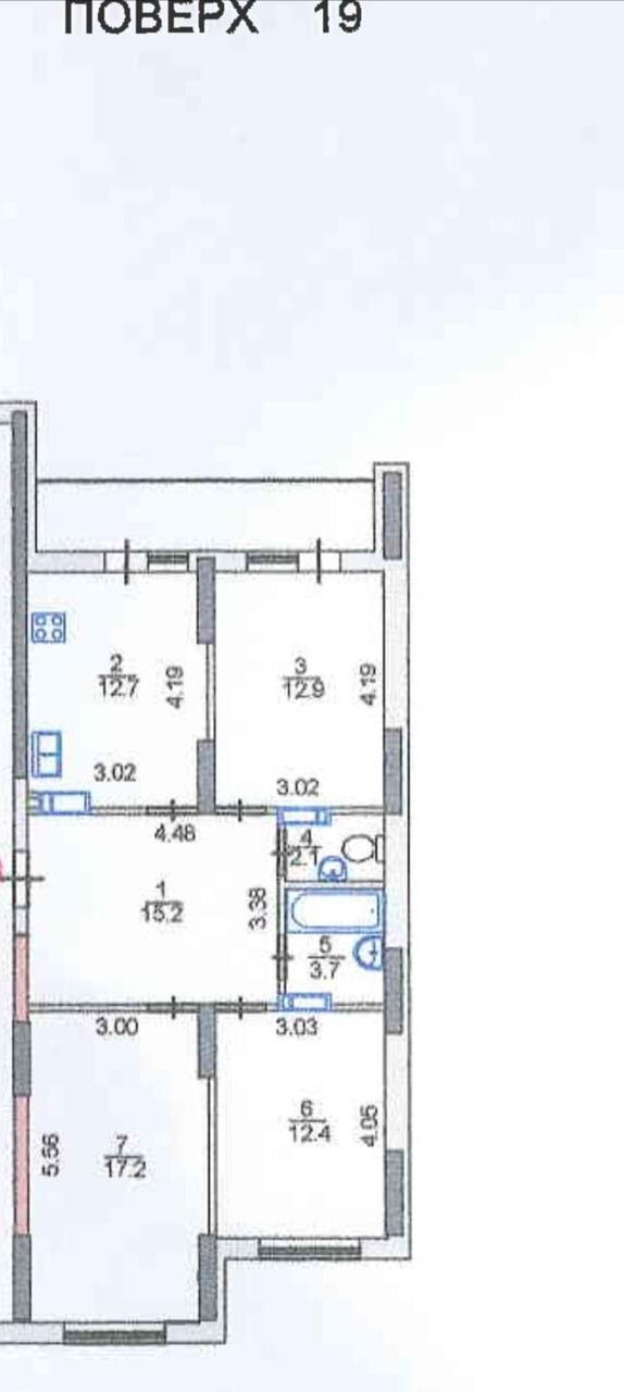 Продаж 3-кімнатної квартири 81 м², Каховська вул., 62А