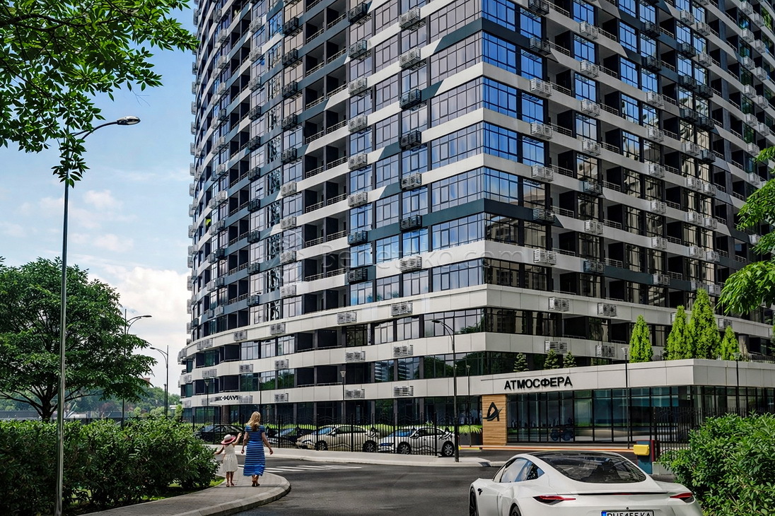 Продажа 1-комнатной квартиры 44 м², ЖК Атмосфера, СЕКЦИИ 6-7