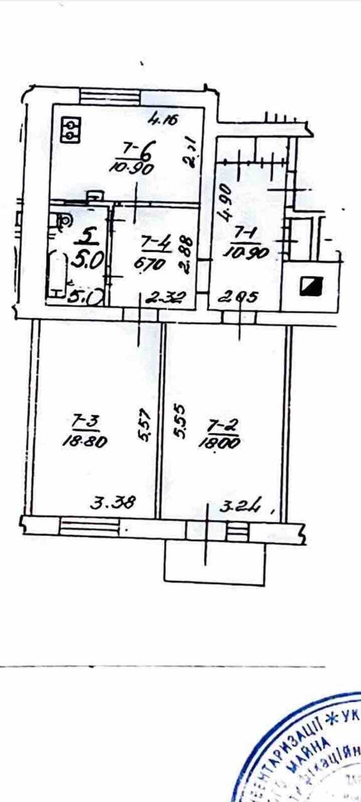 Продаж 2-кімнатної квартири 72 м², Межигірська вул.