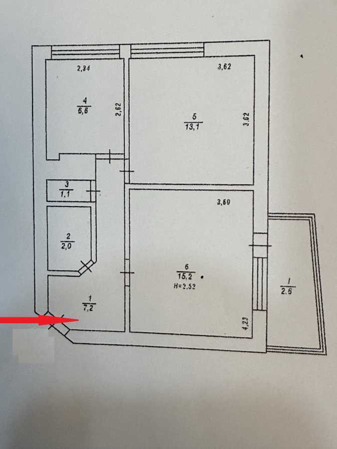 Аренда 2-комнатной квартиры 47.8 м², Юлиуса Фучика ул., 15