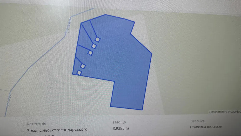 Продаж ділянки під рослинництво 4 соток