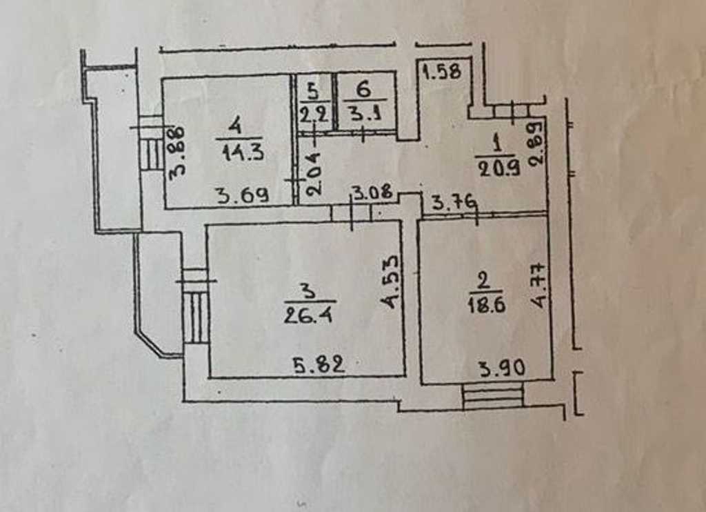 Продаж 2-кімнатної квартири 90 м², Миколи Голего вул., 5