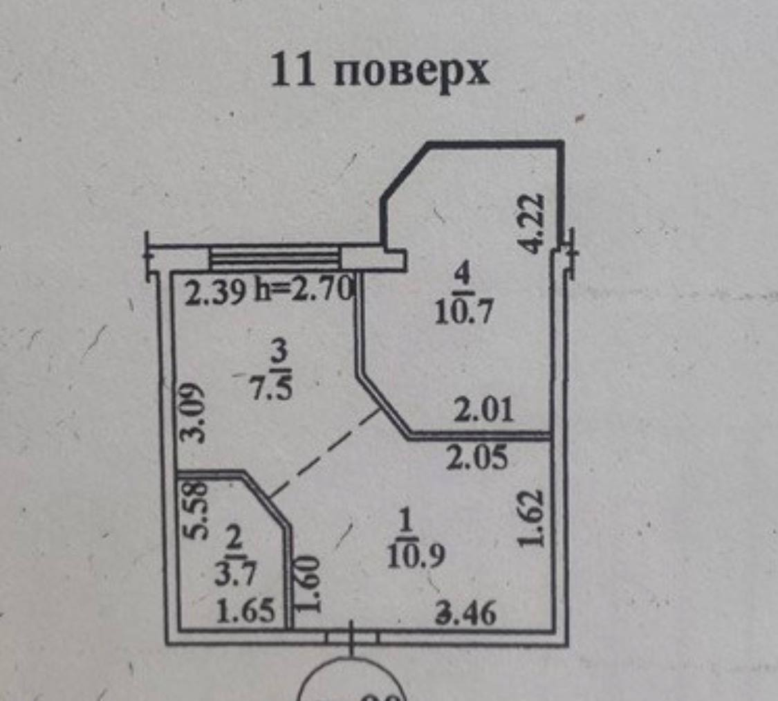 Продажа 1-комнатной квартиры 33 м², Малиновского Маршала ул., 18