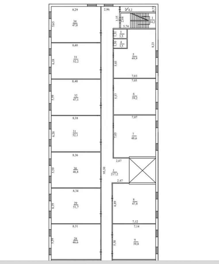Оренда офісу 585 м², Мельницька вул.