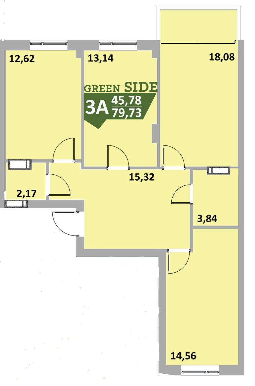 Продажа 3-комнатной квартиры 80 м², Университетская ул.