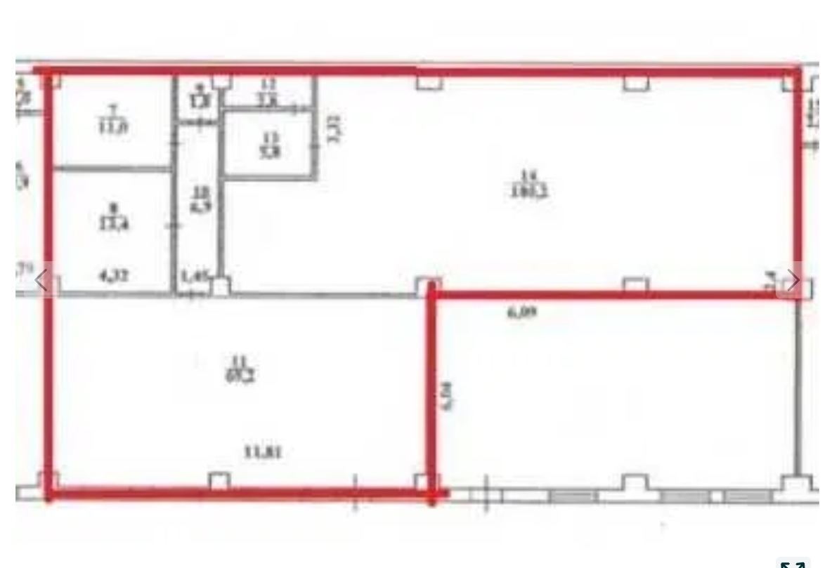 Оренда офісу 180 м², Балківська вул.