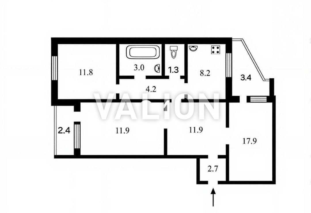 Продажа 3-комнатной квартиры 78.7 м², Срибнокильская ул., 8