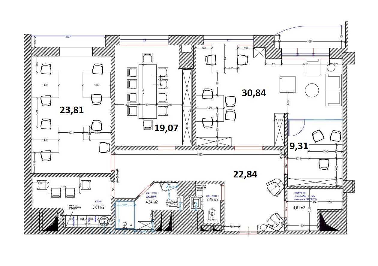 Продаж офісу 126 м², Жилянська вул., 59