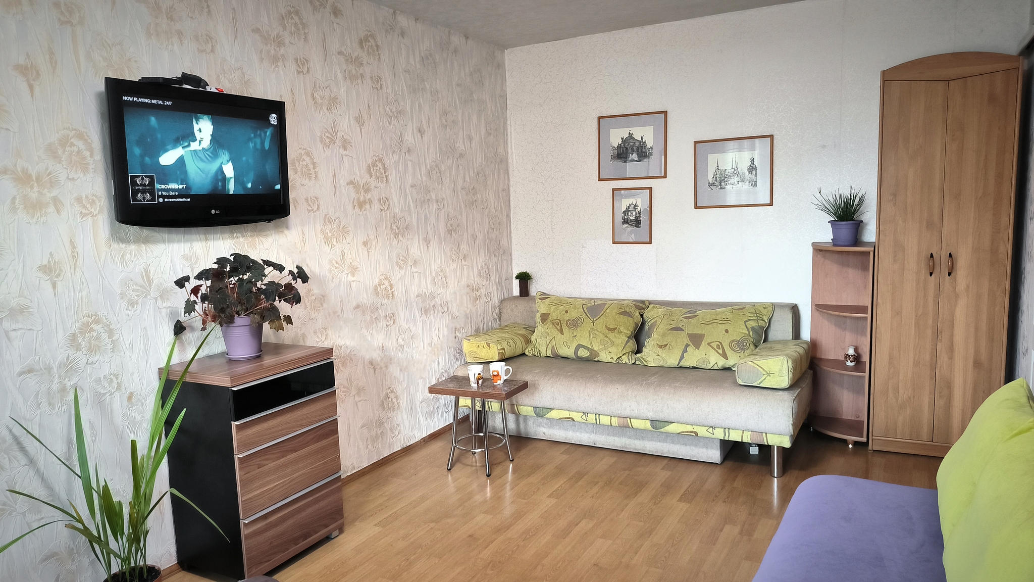 1-комнатная квартира посуточно 40 м², Маршала Малиновского ул., 12