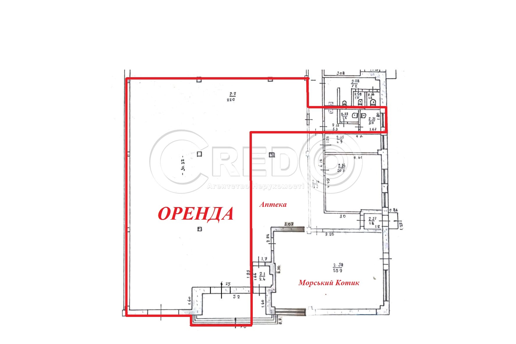 Аренда магазина 220 м², Вечернекутская ул.
