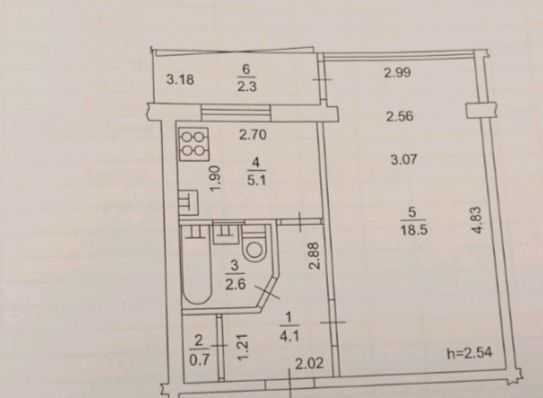 Продажа 1-комнатной квартиры 33.3 м², Березняковская ул., 10