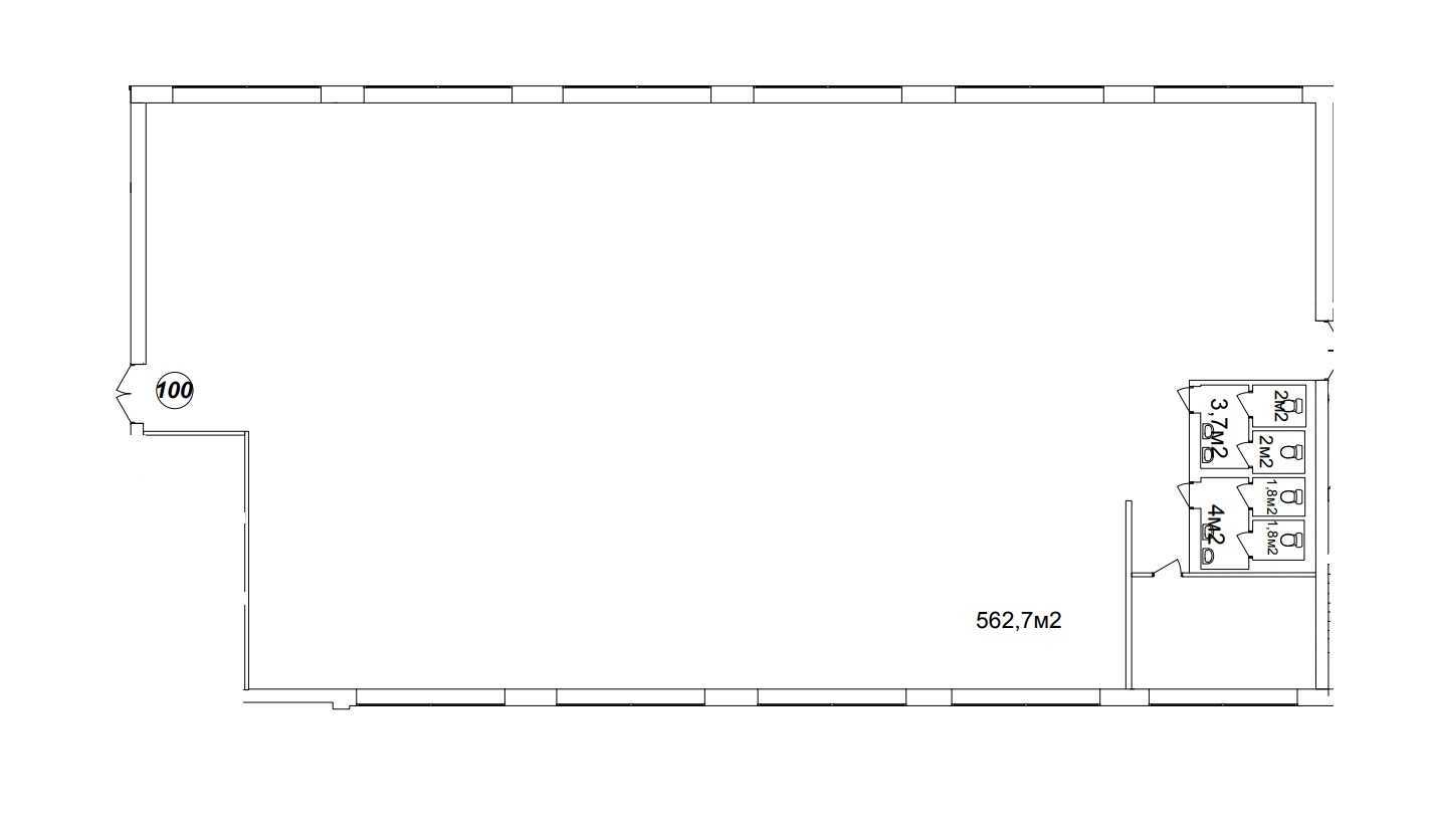 Аренда офиса 565 м², Полевая ул., 21