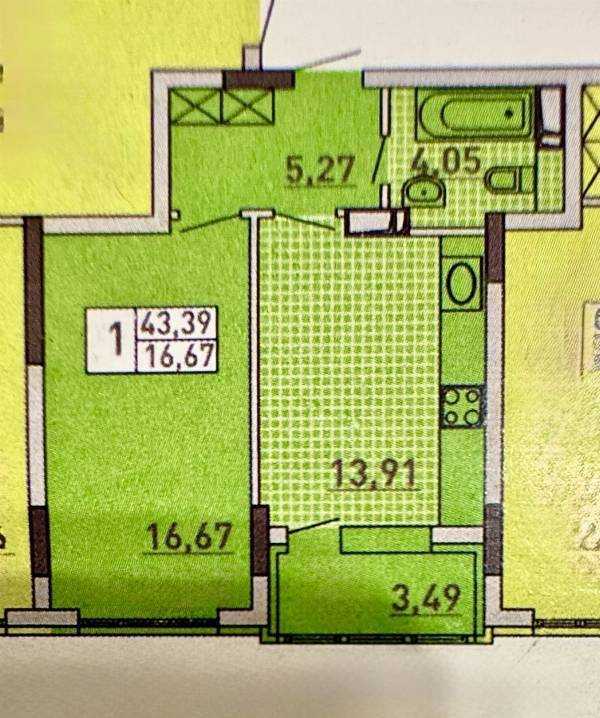 Продаж 1-кімнатної квартири 44 м², Вишгородська вул., 45/4