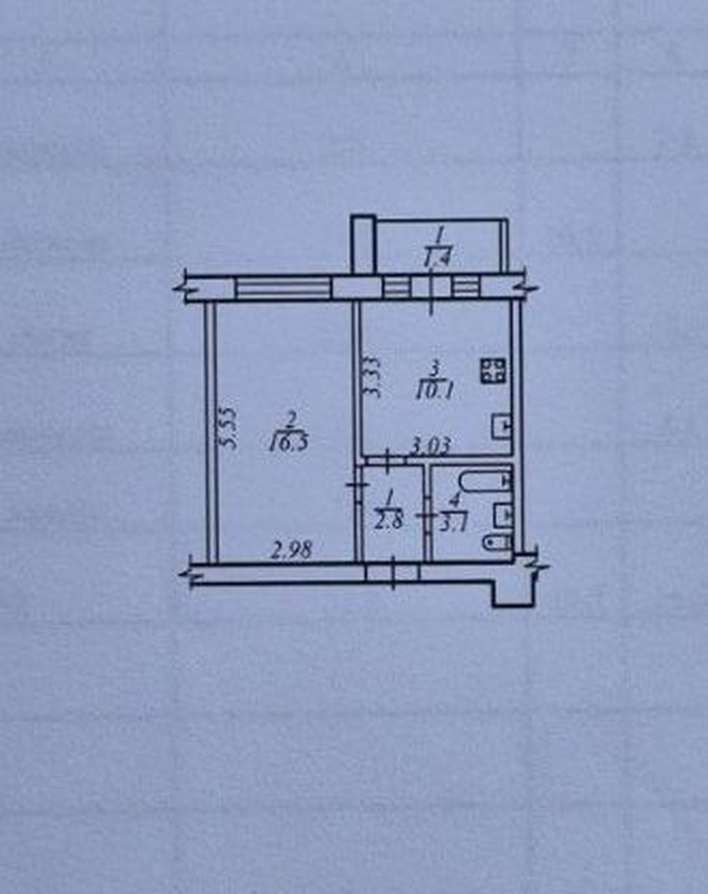 Продаж 1-кімнатної квартири 34 м², Артеківська вул.
