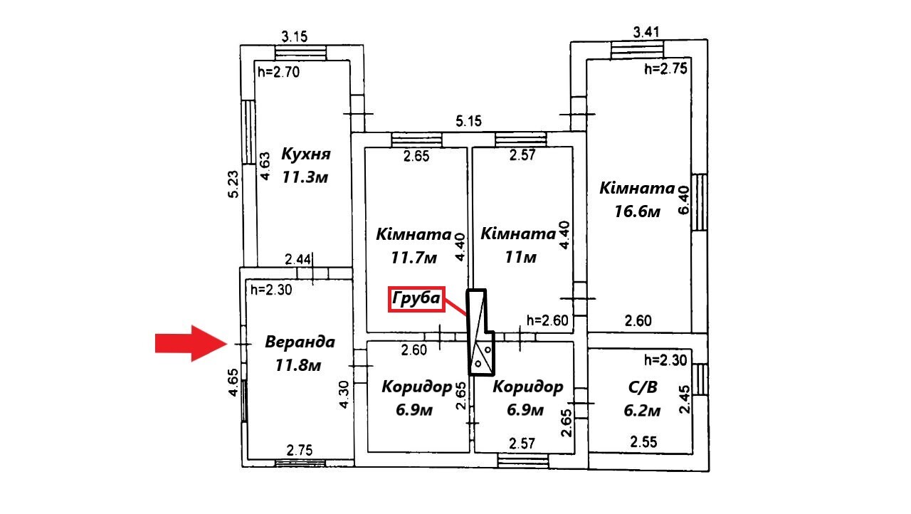 Продажа дома 81.9 м², Малишка,13-А