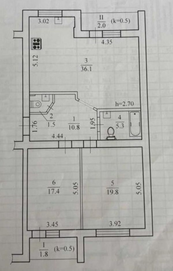 Продажа 2-комнатной квартиры 95 м², Мандрыковская ул., 338