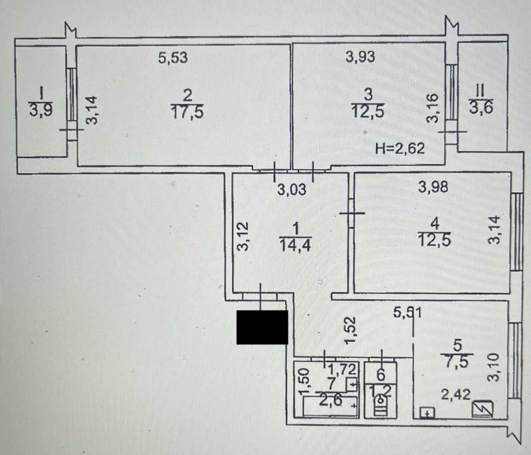 Продажа 3-комнатной квартиры 76 м², Теодора Драйзера ул., 6А