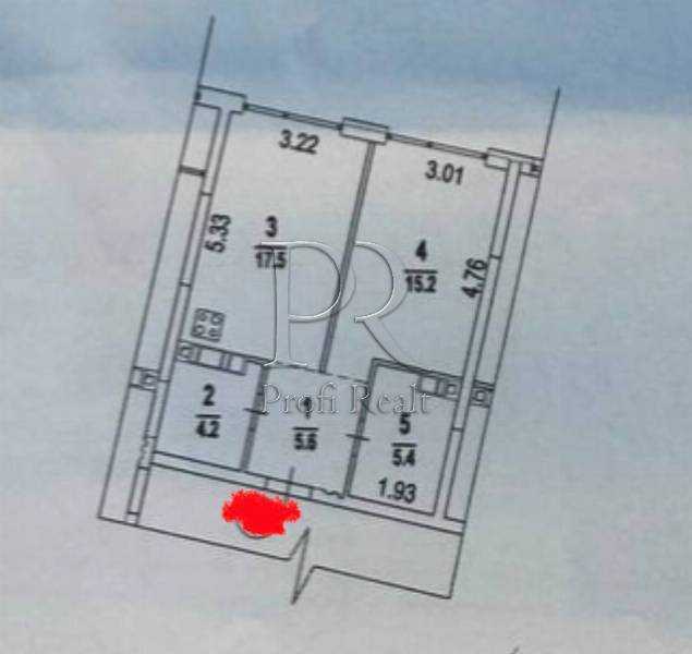 Продажа 1-комнатной квартиры 48 м², Днепровское шоссе, 15Є