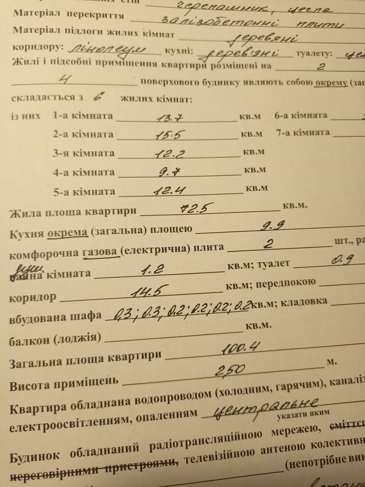 Продажа 4-комнатной квартиры 100 м², Новаторов ул.