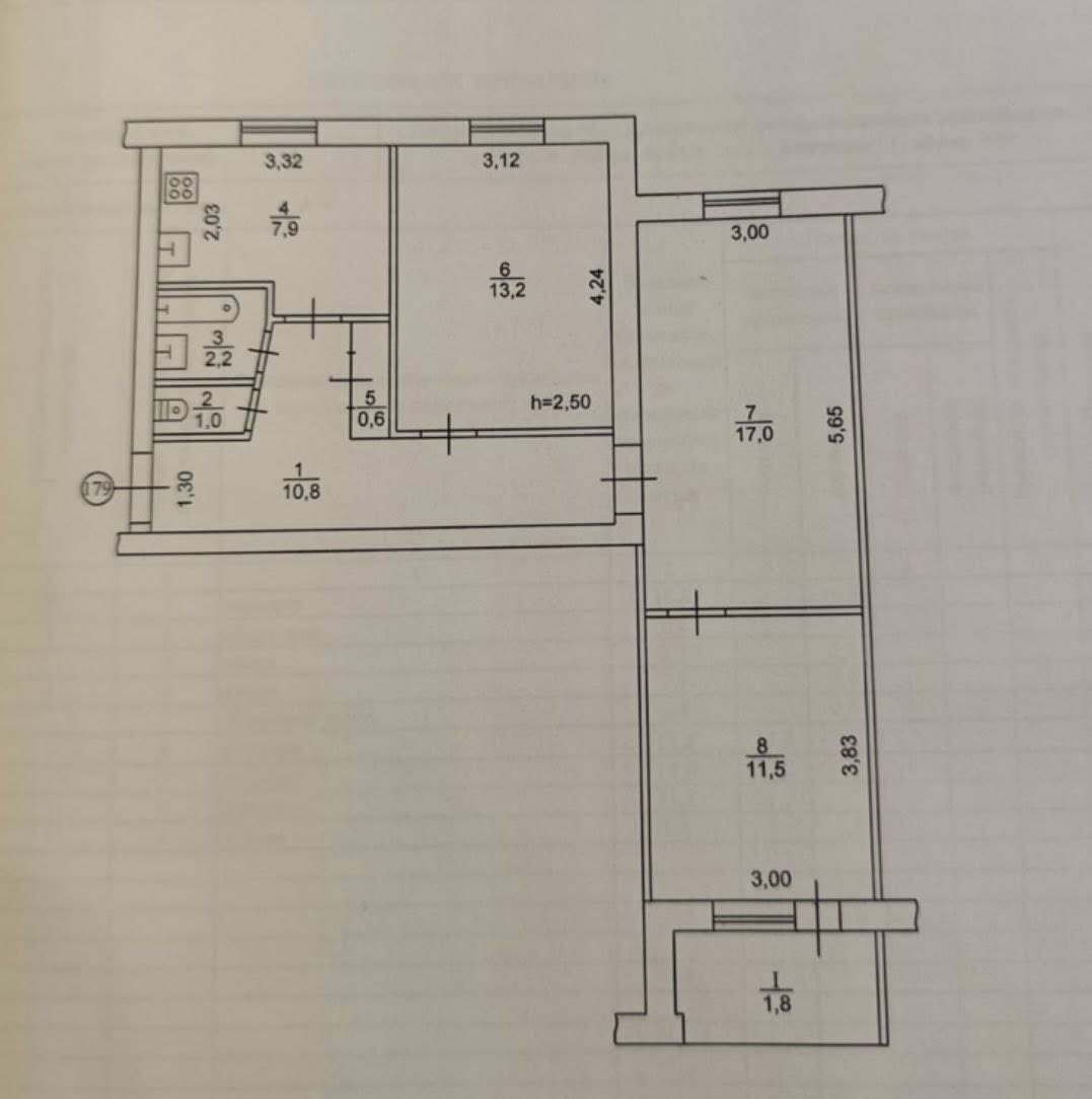 Продажа 3-комнатной квартиры 67 м², Академика Янгеля ул., 7