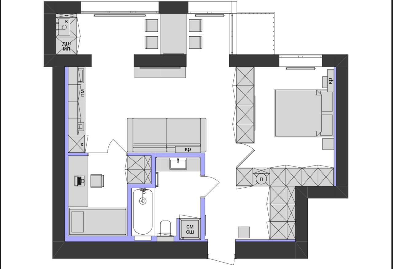 Продажа 3-комнатной квартиры 67 м²