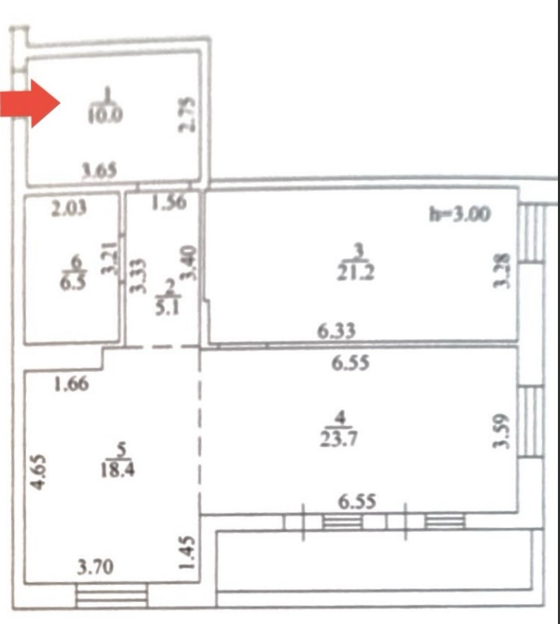 Продаж 2-кімнатної квартири 92 м², Шевченко просп., проспек 29/1
