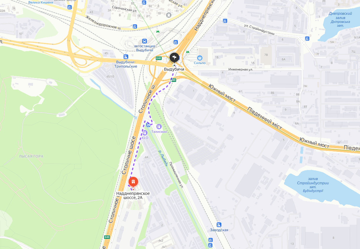 Аренда 1-комнатной квартиры 42 м², Надднепрянское шоссе