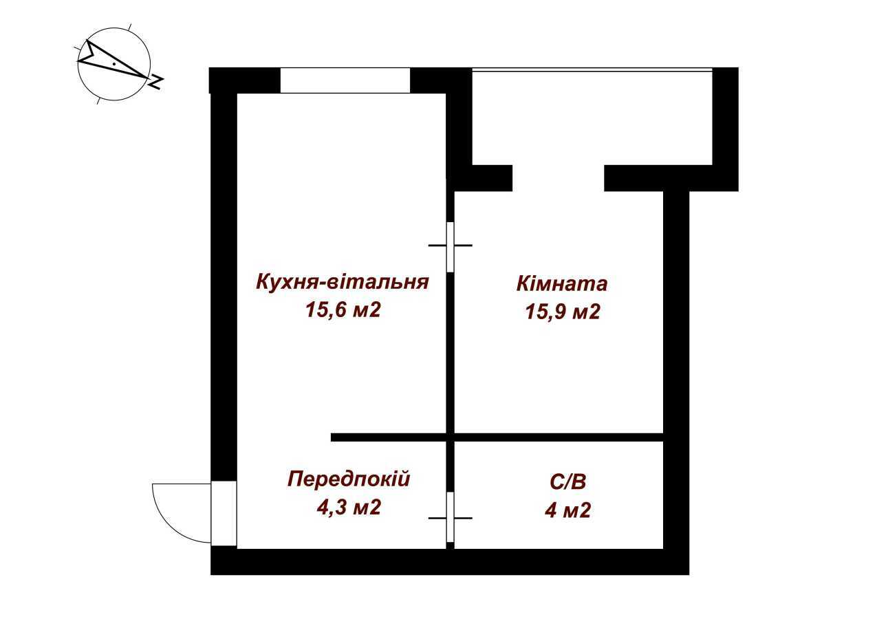 Продажа 1-комнатной квартиры 40 м², Радистов ул., 34