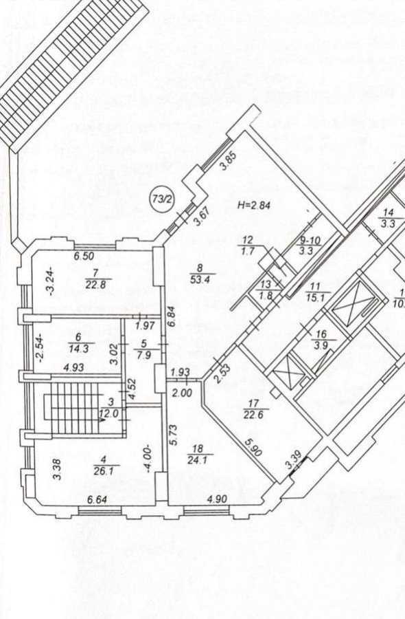 Аренда офиса 240 м², Днепровская наб., 26Ж