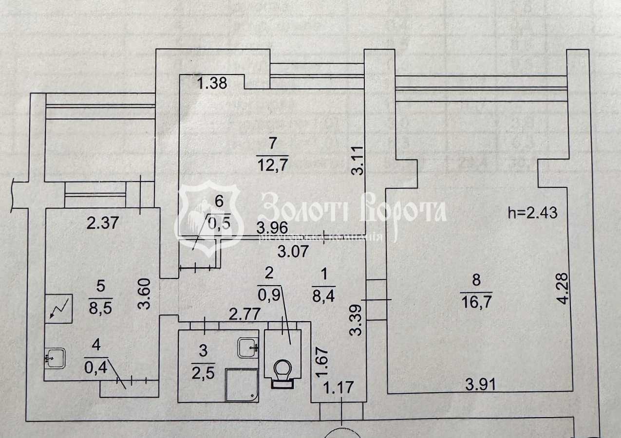 Продажа 2-комнатной квартиры 60 м², Владимира Антоновича ул., 164