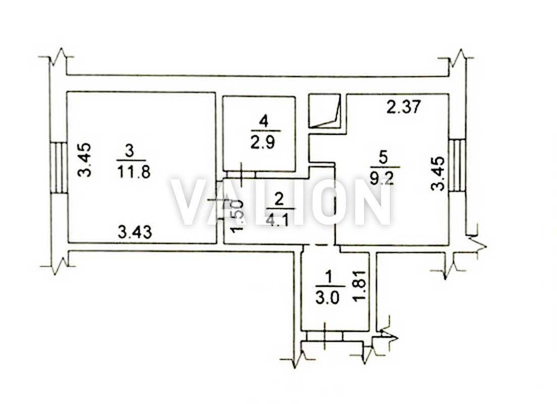 Продажа 1-комнатной квартиры 31 м², Чернобыльская ул., 24/26