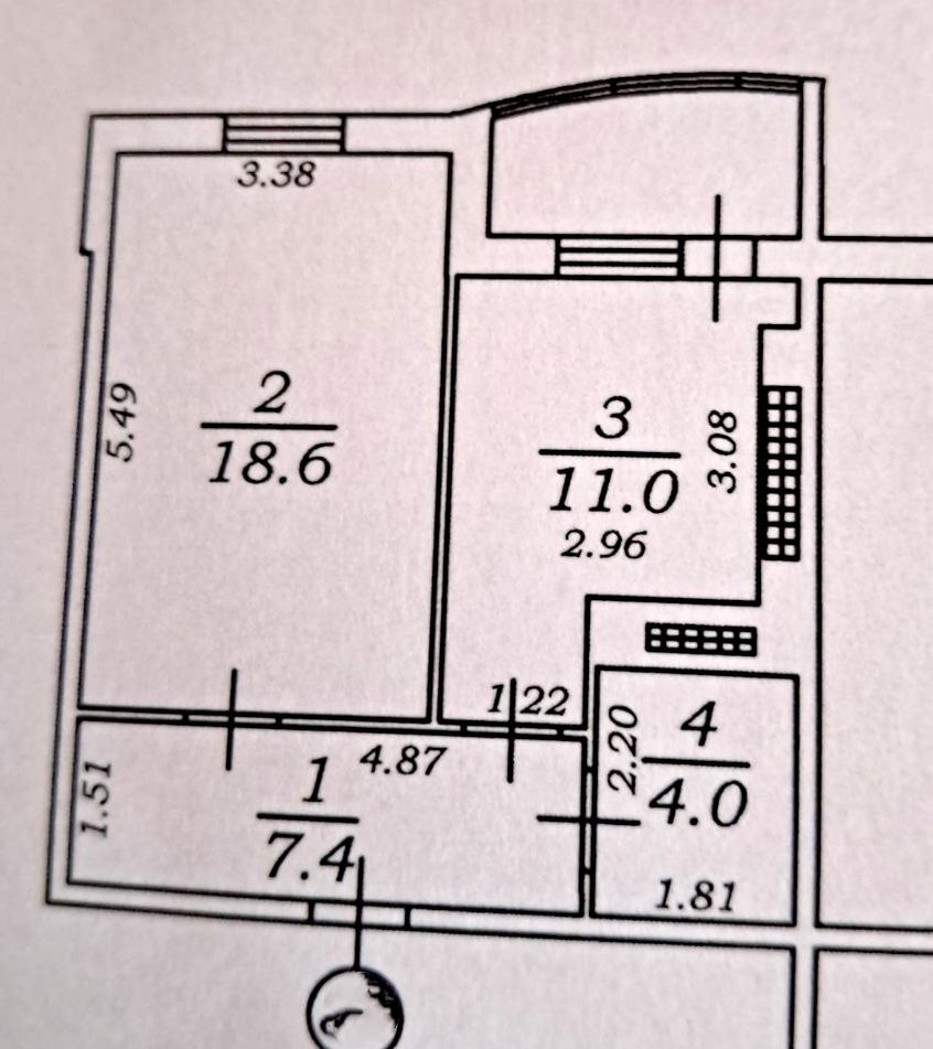 Продаж 1-кімнатної квартири 45 м², Академіка Корольова вул.