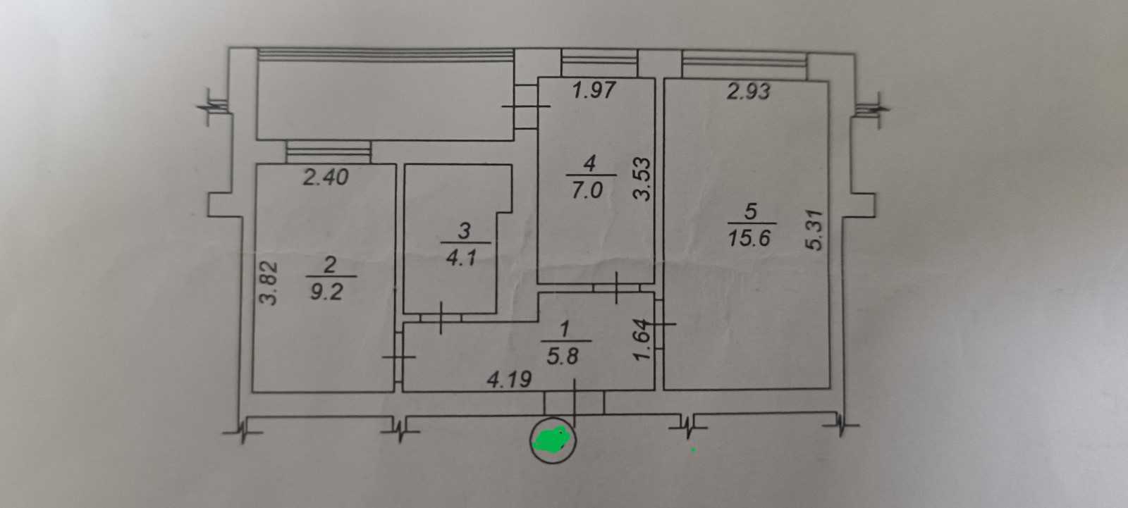 Продажа 2-комнатной квартиры 47.6 м², Одесская ул., 44