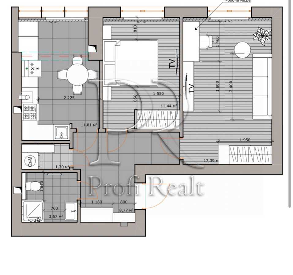 Продажа 2-комнатной квартиры 56 м², Европейская (Октябрьская) ул., 32