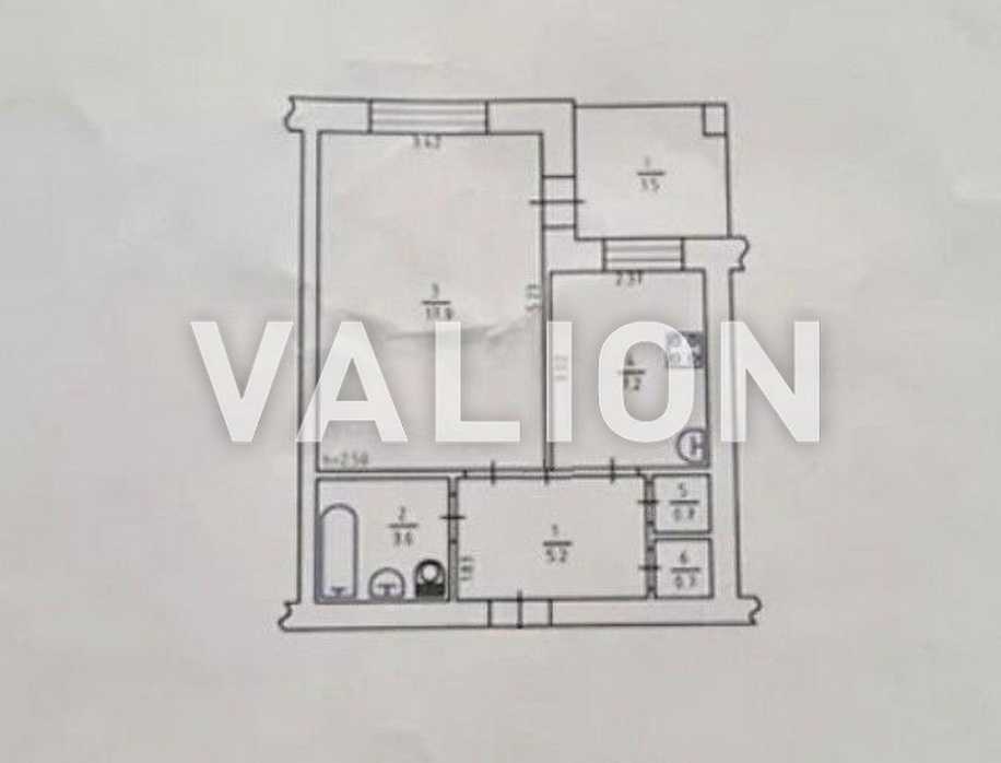 Продаж 1-кімнатної квартири 36.8 м², Бориспільська вул., 28Б