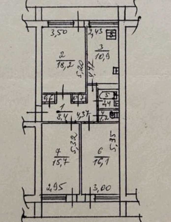 Аренда 3-комнатной квартиры 81 м², Анри Барбюса, 26