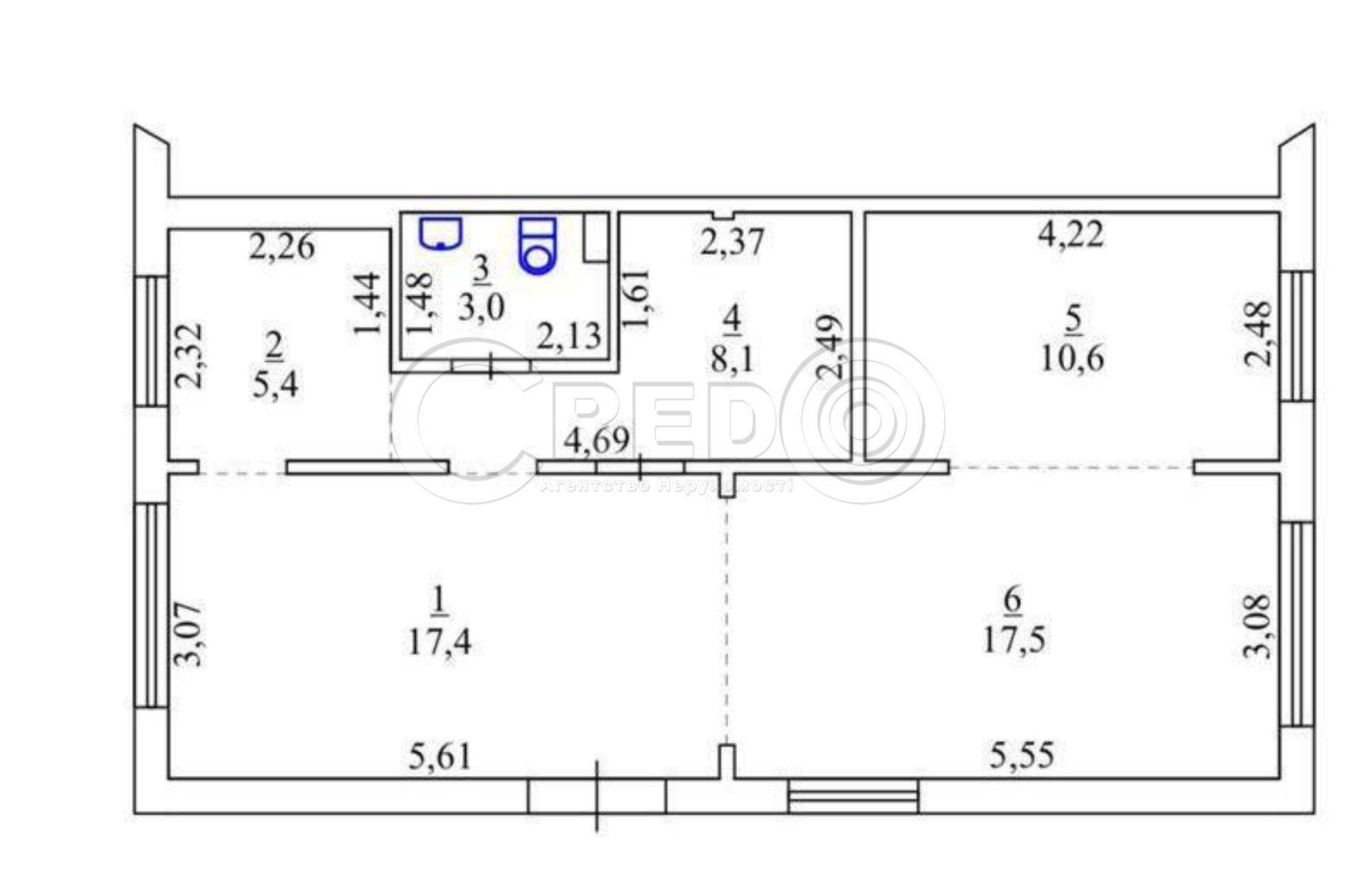 Продажа магазина 62 м², Пушкина ул.