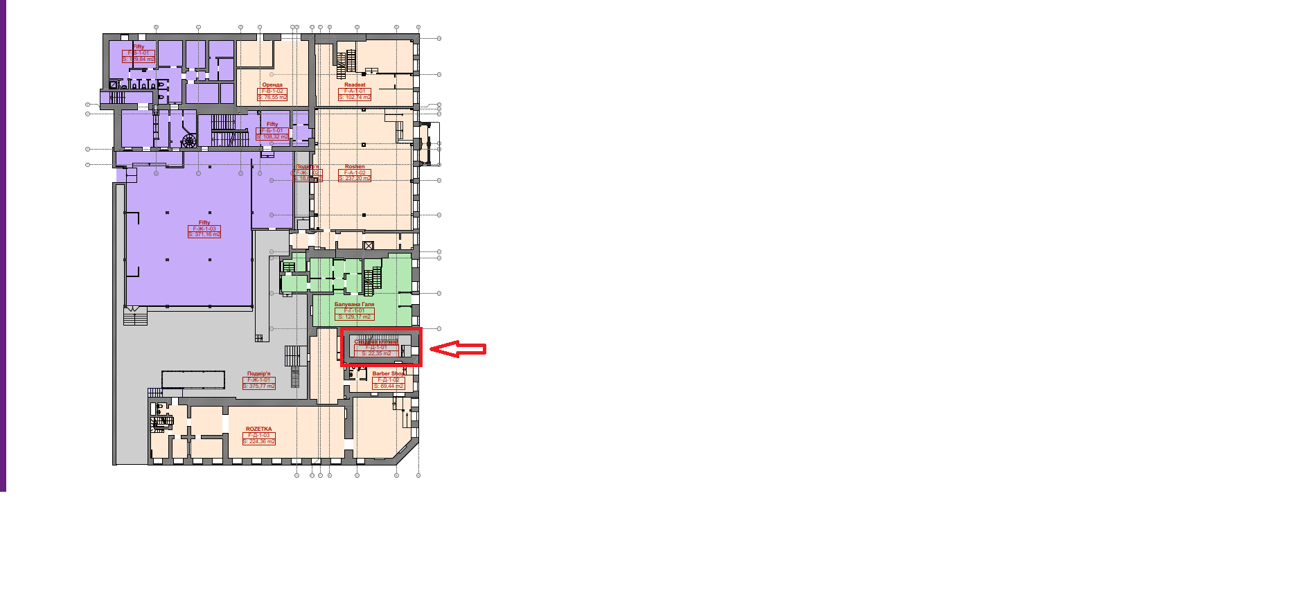 Аренда торгового помещения 307.98 м², Владимира Антоновича ул., 50