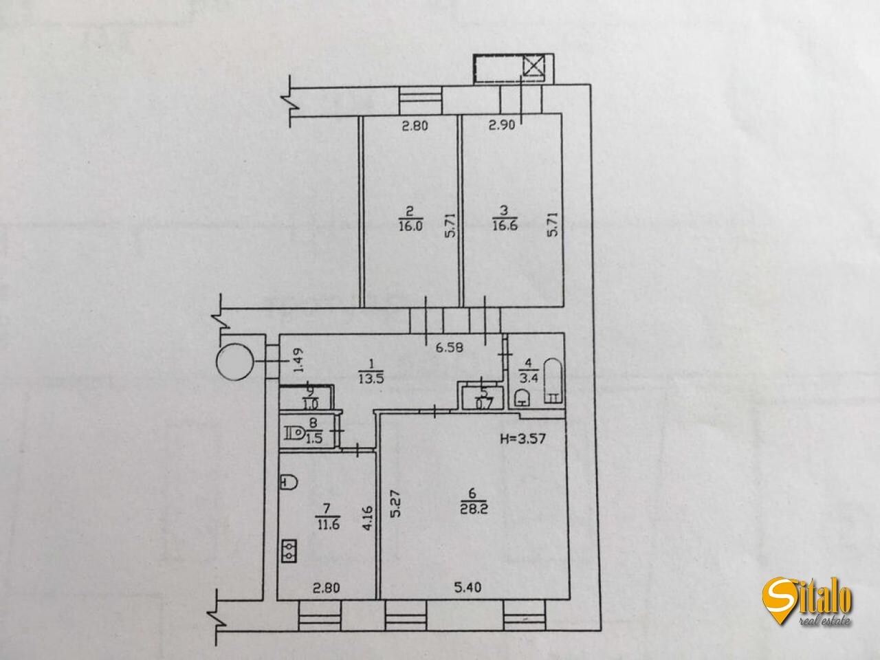 Продажа 3-комнатной квартиры 95 м², Аллы Горской пер., 8