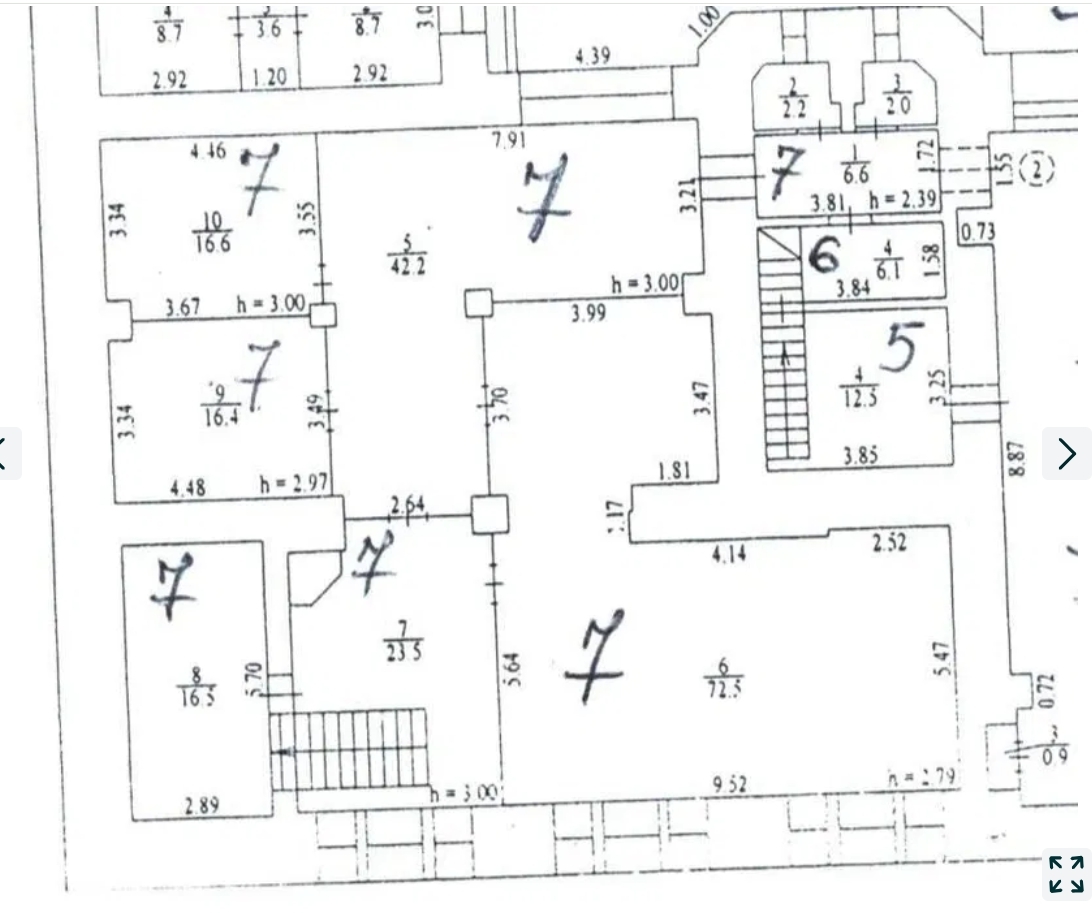 Аренда офиса 400 м², Пушкинская ул.
