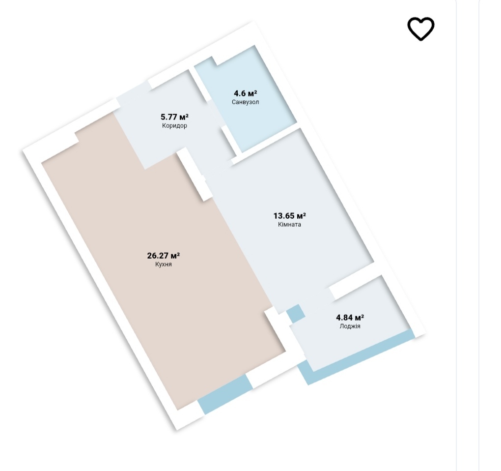 Продаж 1-кімнатної квартири 55.4 м², Микільсько-Слобідська вул., 17