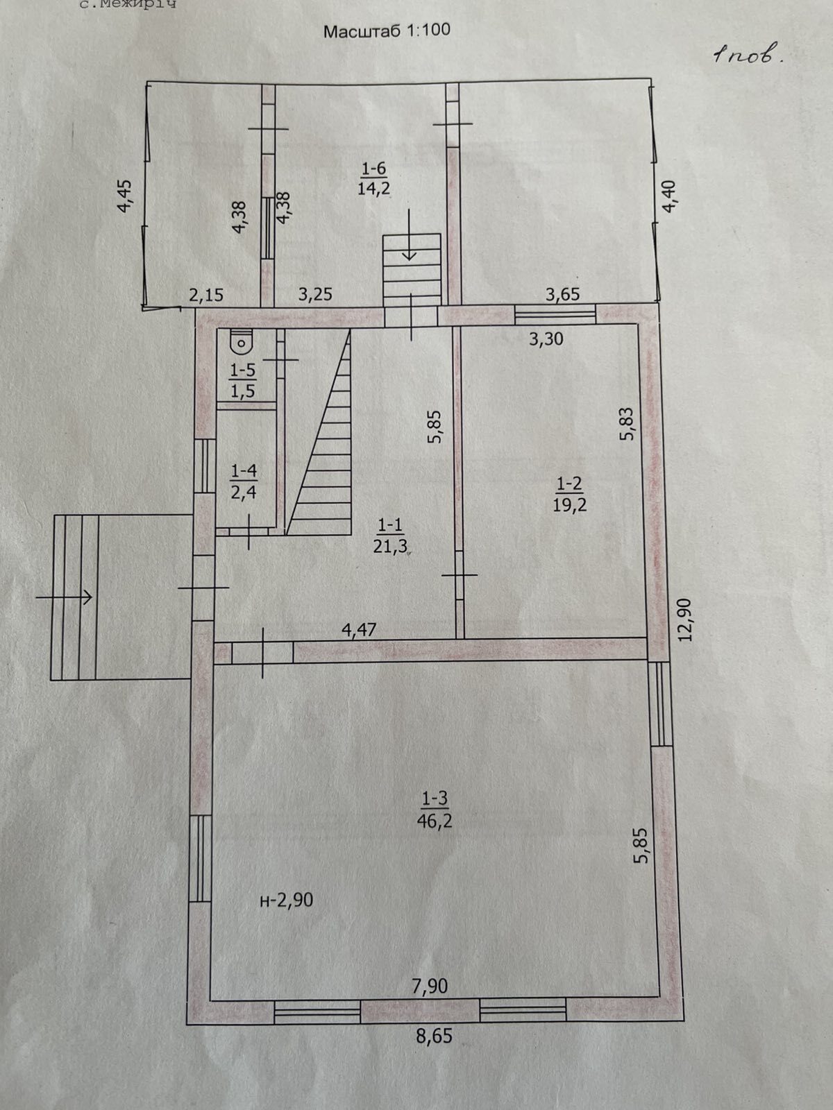 Продажа дома 189 м², сел межирич