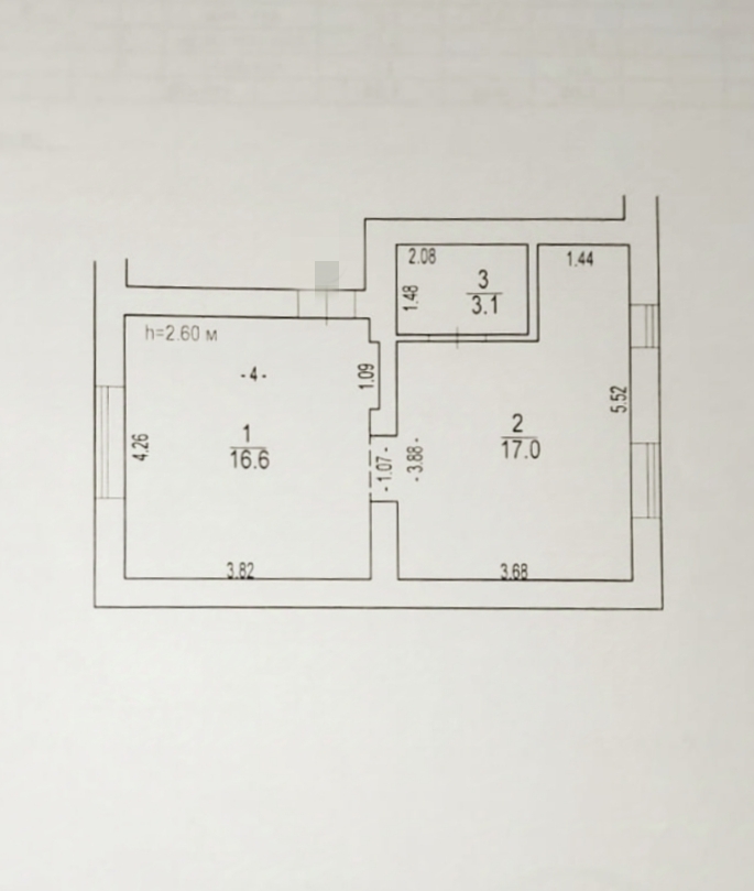Продажа 1-комнатной квартиры 36.8 м², Соборная ул., 112